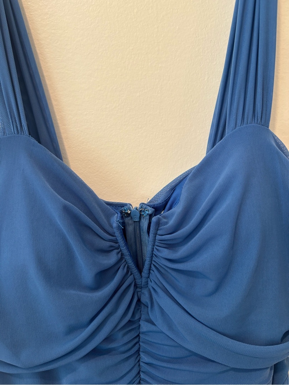Selfie Leslie Royal Blue Ruched Maxi Dress - Picture 9 of 9